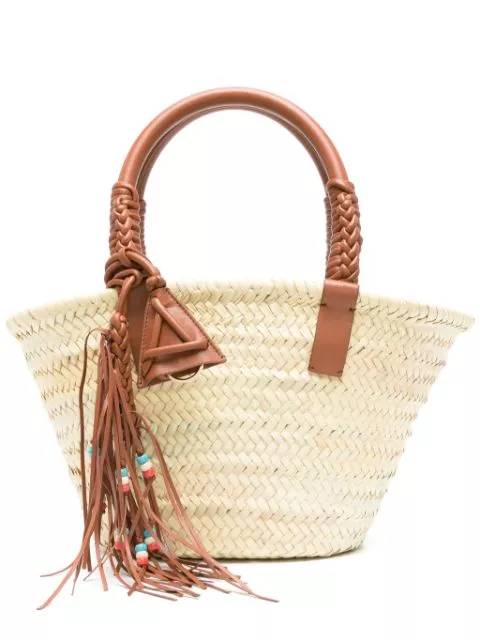 Affordable Alanui small Icon Palm Leaf tote bag Women 0117