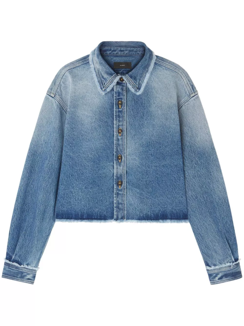 Alanui frayed cropped denim jacket Women 0115