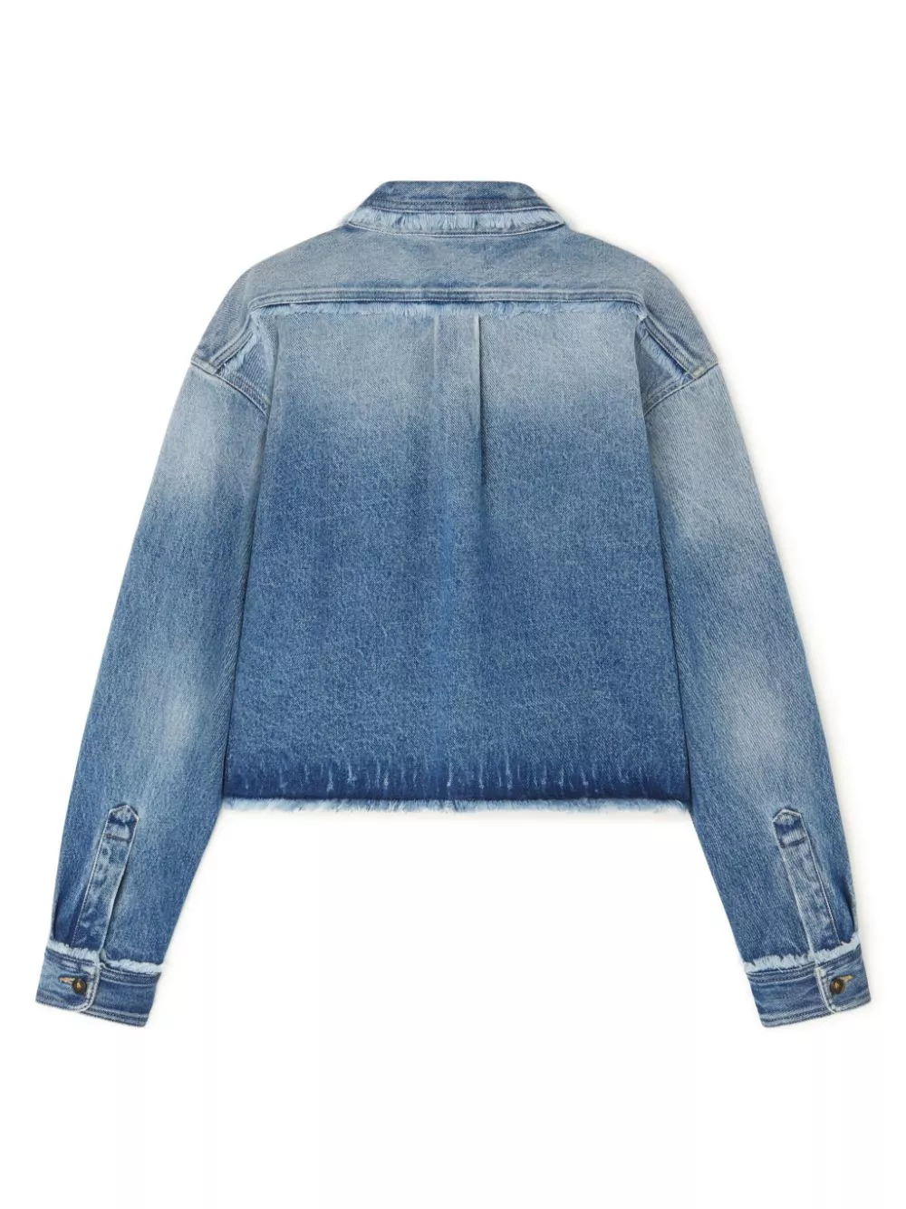 Affordable Alanui frayed cropped denim jacket Women 0115