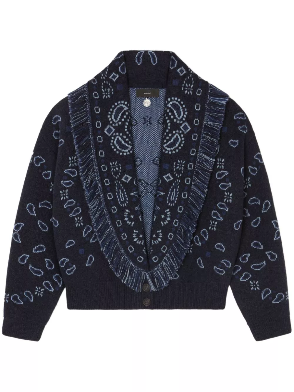 Alanui bandana-pattern knitted bomber jacket Women 0115