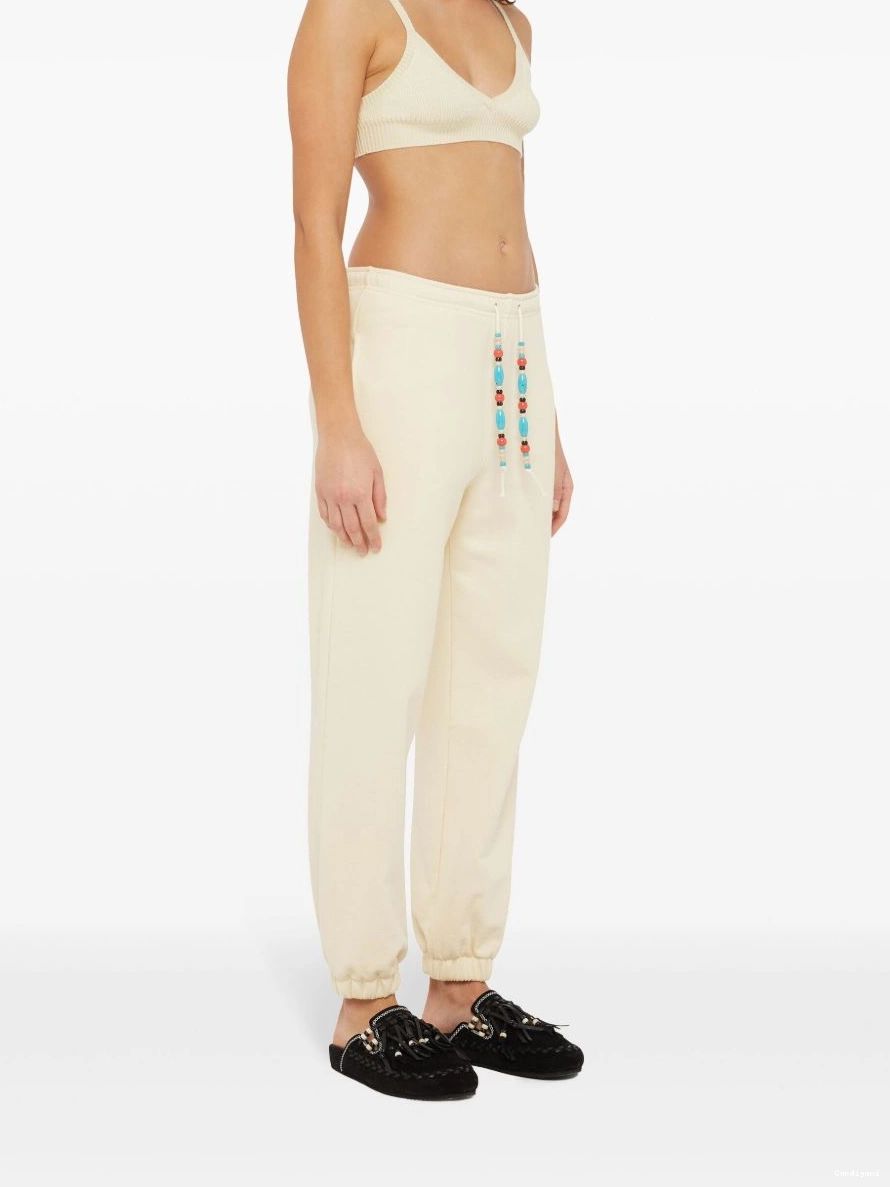 Affordable Women trousers Alanui bead-embellished tapered 0213