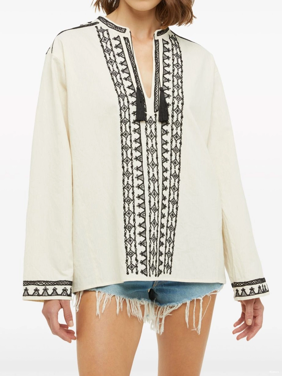 Cheap Women Alanui tassel-detail shirt 0217