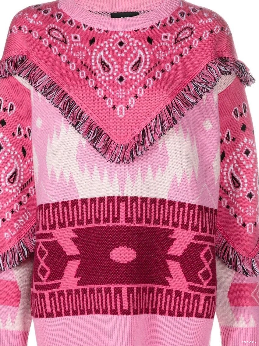 Affordable Alanui Women Bandana fringed jumper Icon 0218