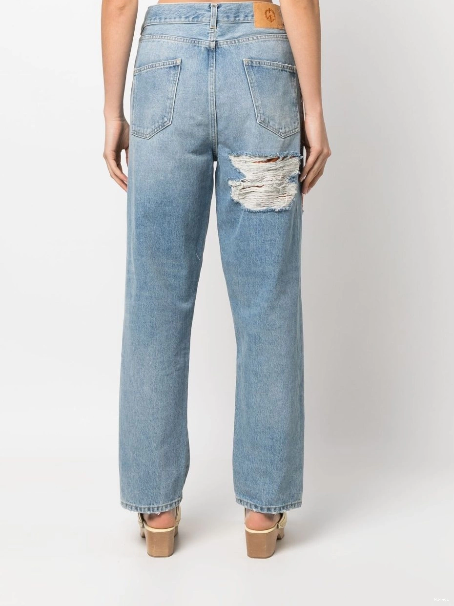 Affordable California patchwork-detailing Alanui jeans Women 0215