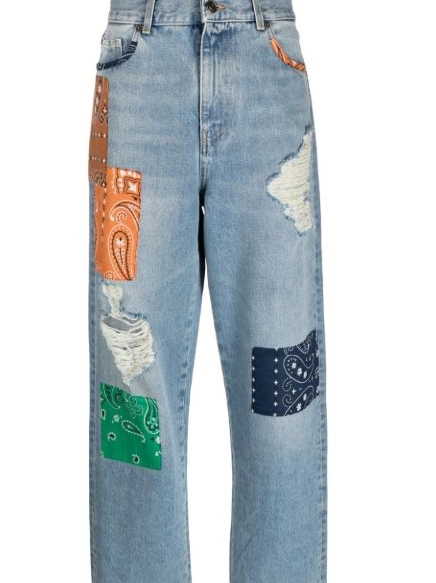 Affordable California patchwork-detailing Alanui jeans Women 0227