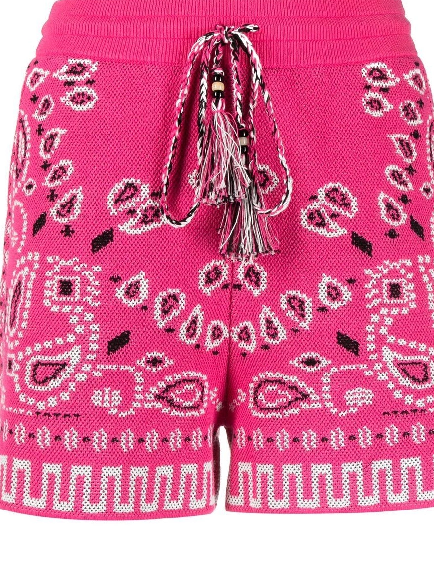 Affordable Alanui bandana-print Women pique shorts 0211