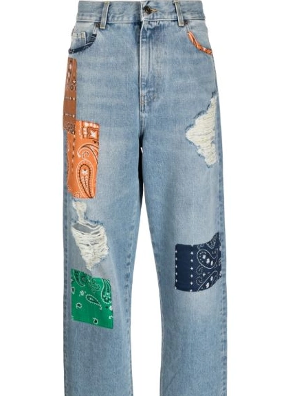 Affordable California patchwork-detailing Alanui jeans Women 0215