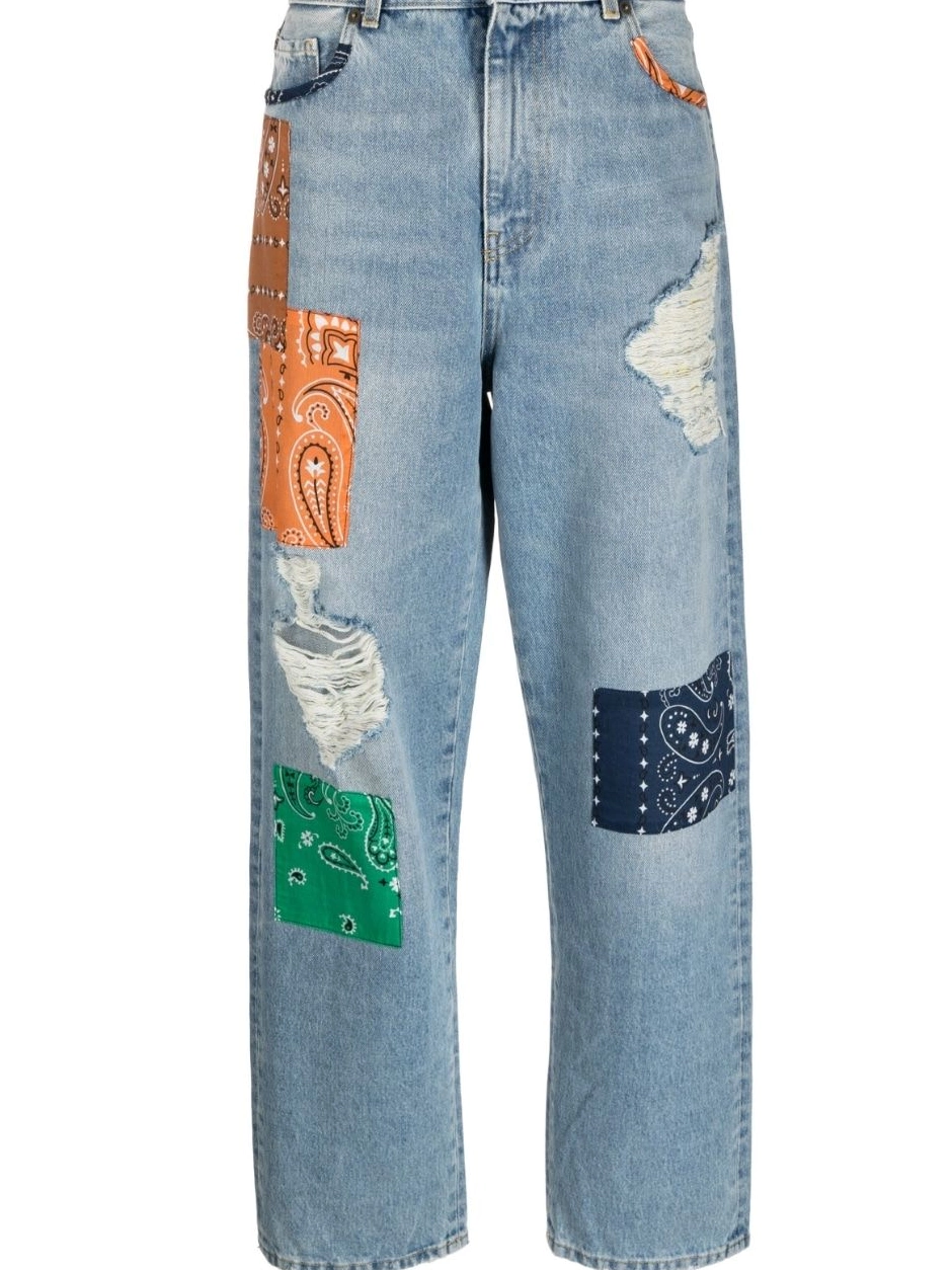 Affordable California patchwork-detailing Alanui jeans Women 0227